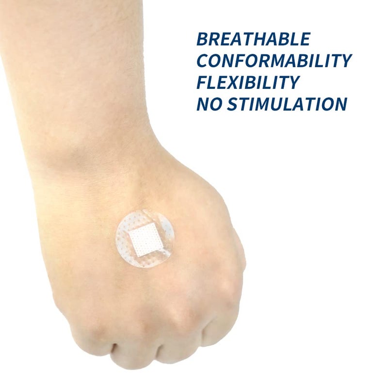 Idealplast 150pcs Clear Round Spot Bandages PE Waterproof Circle Adhesive Bandages, 1 Box (New pacakge) - Image 3